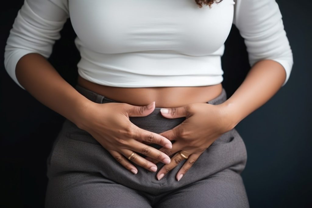 woman experiencing pain from cramps